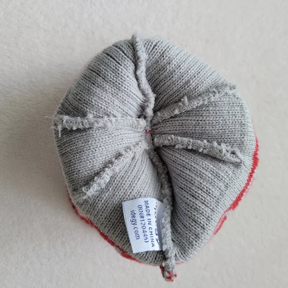 Niners Pom Beanie - San Francisco 49ers Winter Hat Red and Gray - Picture 9 of 10